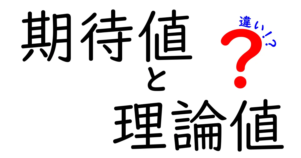 期待値と理論値の違いを徹底解説！結果が変わる理由を中学生にも分かりやすく
