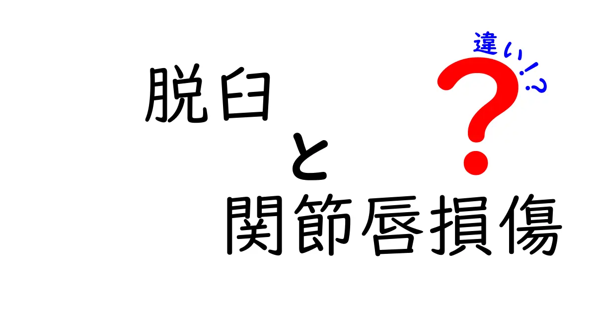 脱臼と関節唇損傷の違いを徹底解説！医師が教える見分け方と治療のポイント