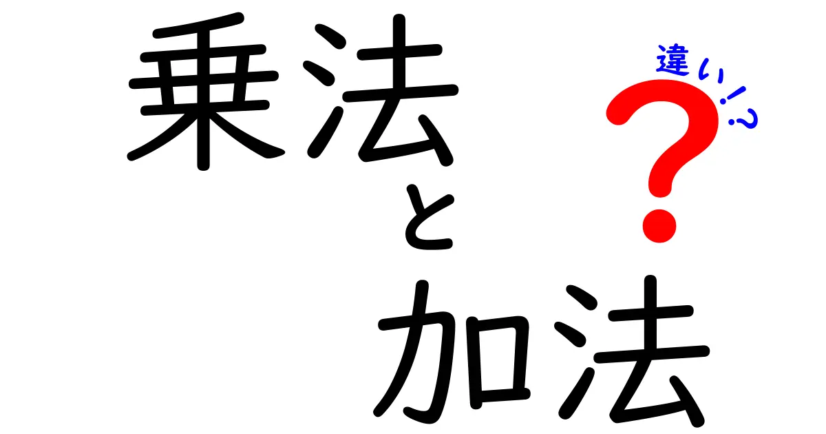 乗法と加法の違いを完全解説！中学生でも納得できる算数の本質