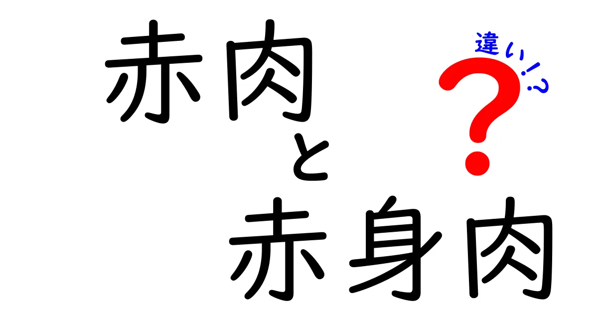 赤肉と赤身肉の違いを完全ガイド｜見た目・栄養・用途で徹底比較