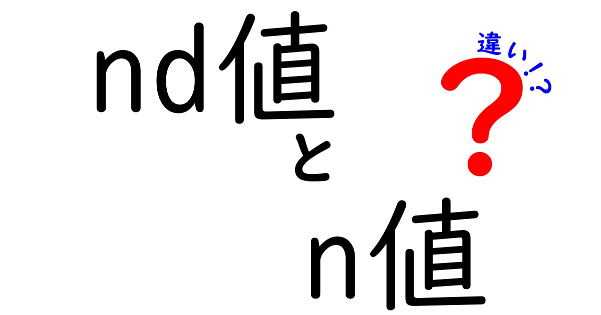 nd値とn値の違いを完全図解：混乱を解く最短ガイド