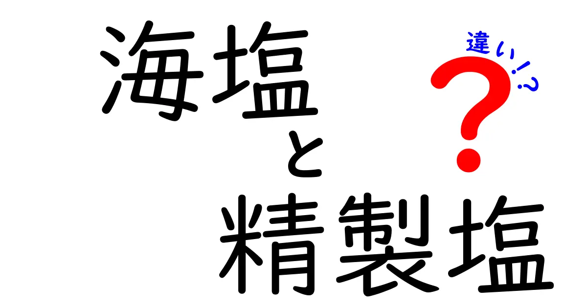 海塩と精製塩の違いを徹底解説！海のミネラルと加工の謎を解く