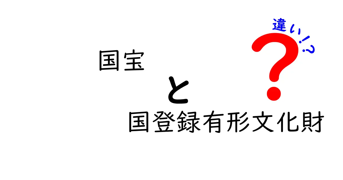 国宝と国登録有形文化財の違いをわかりやすく徹底解説