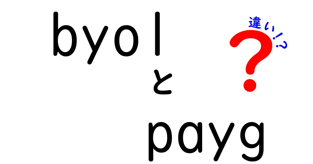 BYOLとPAYGの違いを徹底解説！コストと運用を賢く選ぶ新常識
