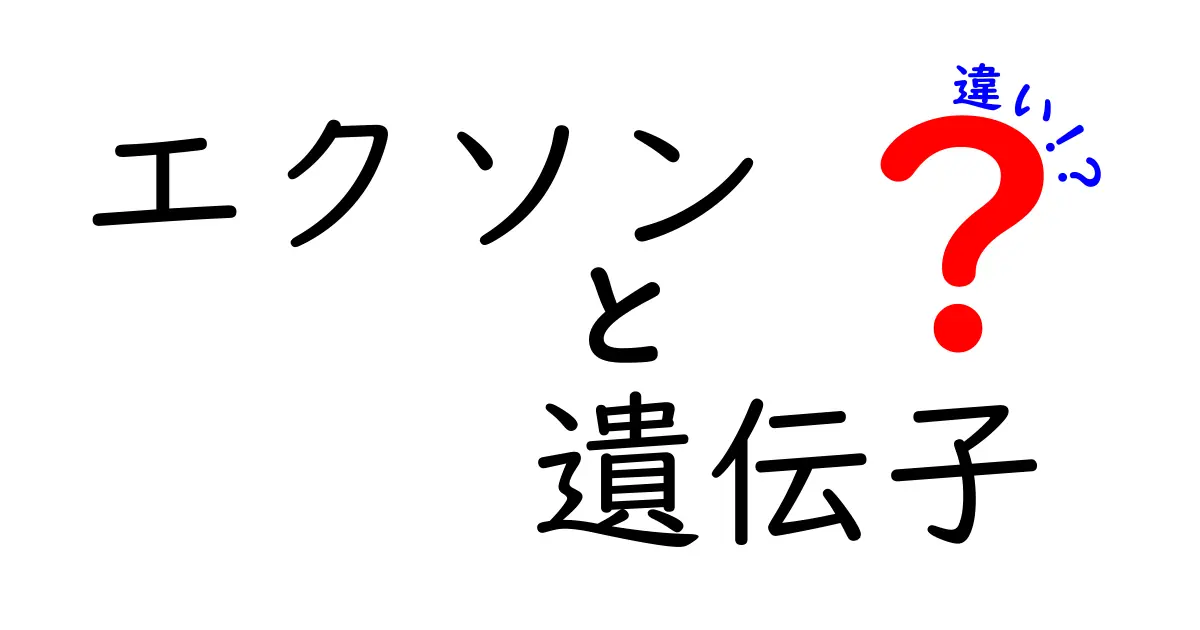 エクソンと遺伝子の違いを徹底解説！遺伝子の仕組みをわかりやすく