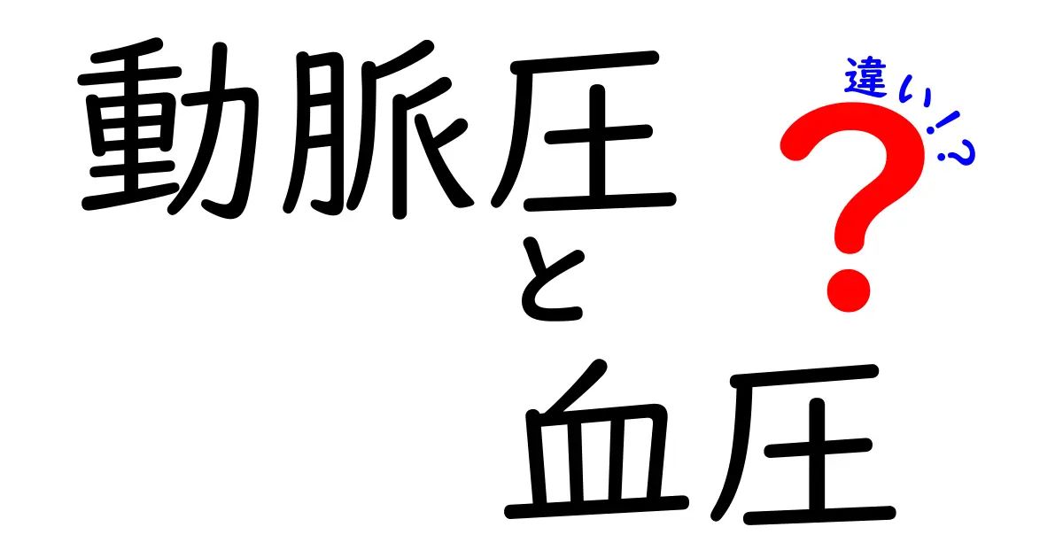 動脈圧と血圧の違いを完全解説！測定の仕組みと生活に役立つポイントを中学生にもわかりやすく