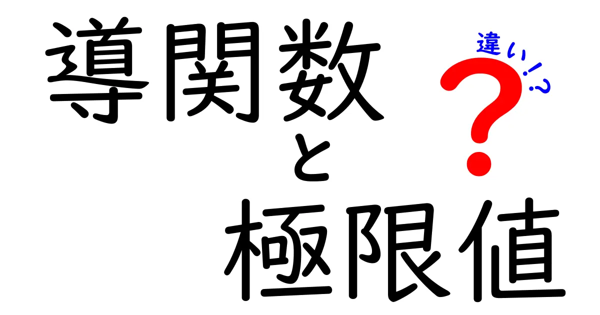導関数と極限値の違いを完全解説！中学生にもわかる数学の基礎