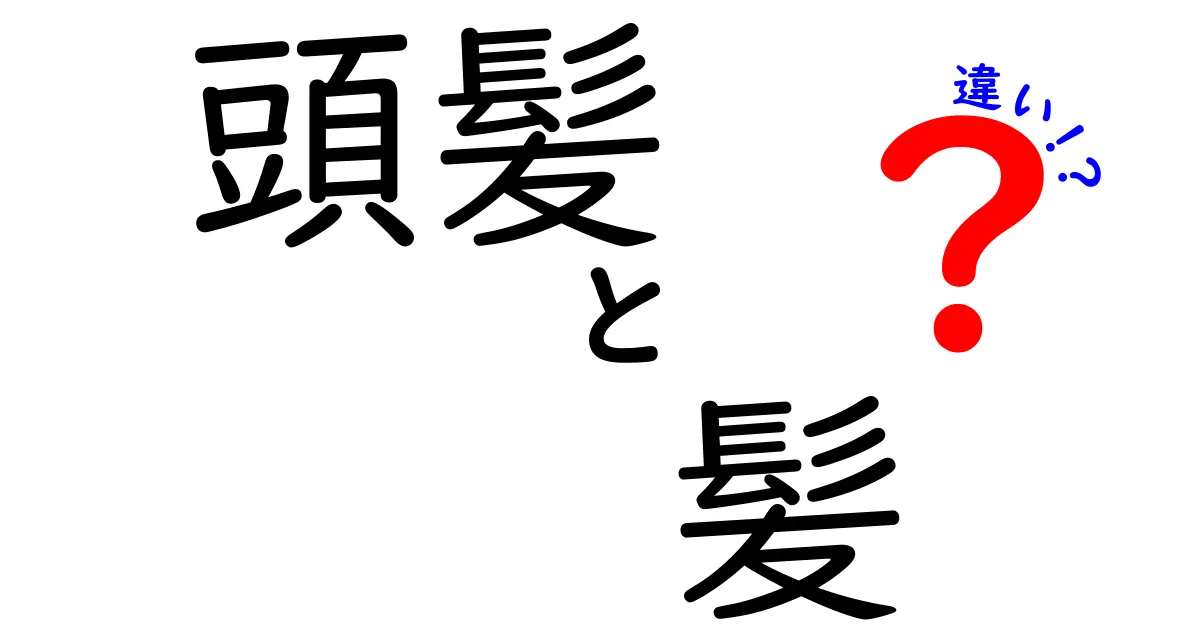 頭髪と髪の違いを徹底解説！意味・使い方・見分け方を中学生にも分かるように紹介