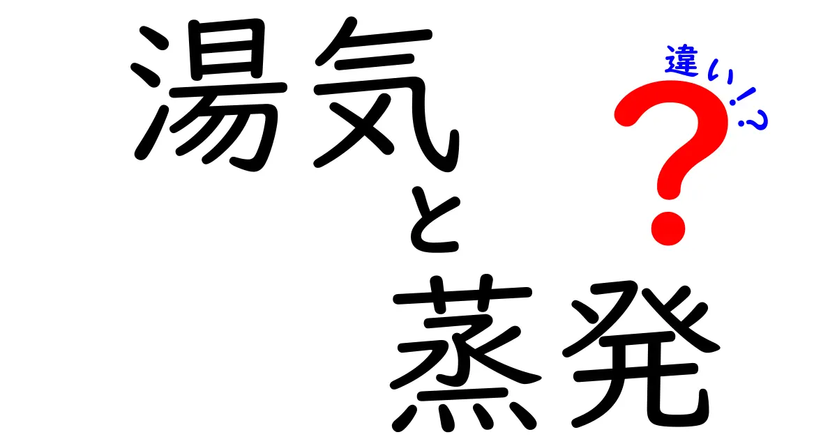 湯気と蒸発の違いを完全図解！日常の現象から学ぶ科学の基礎