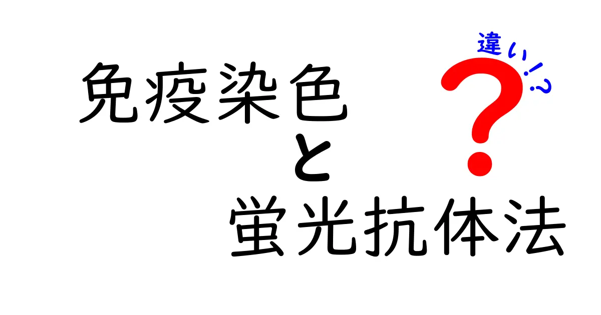 免疫染色と蛍光抗体法の違いを徹底解説：研究現場で知っておくべき使い分けのコツ