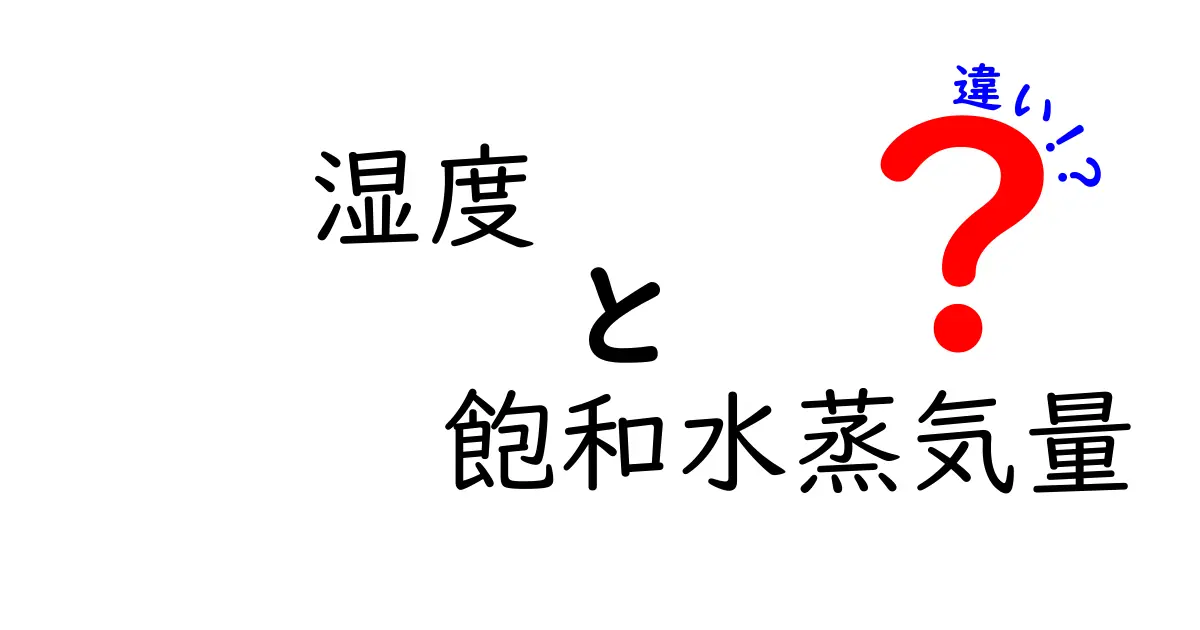 湿度と飽和水蒸気量の違いを徹底解説：日常で役立つポイントを中学生にもわかる言葉で