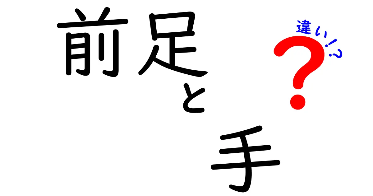 前足と手の違いを徹底解説—動物の前足と人の手はどう違うのか？