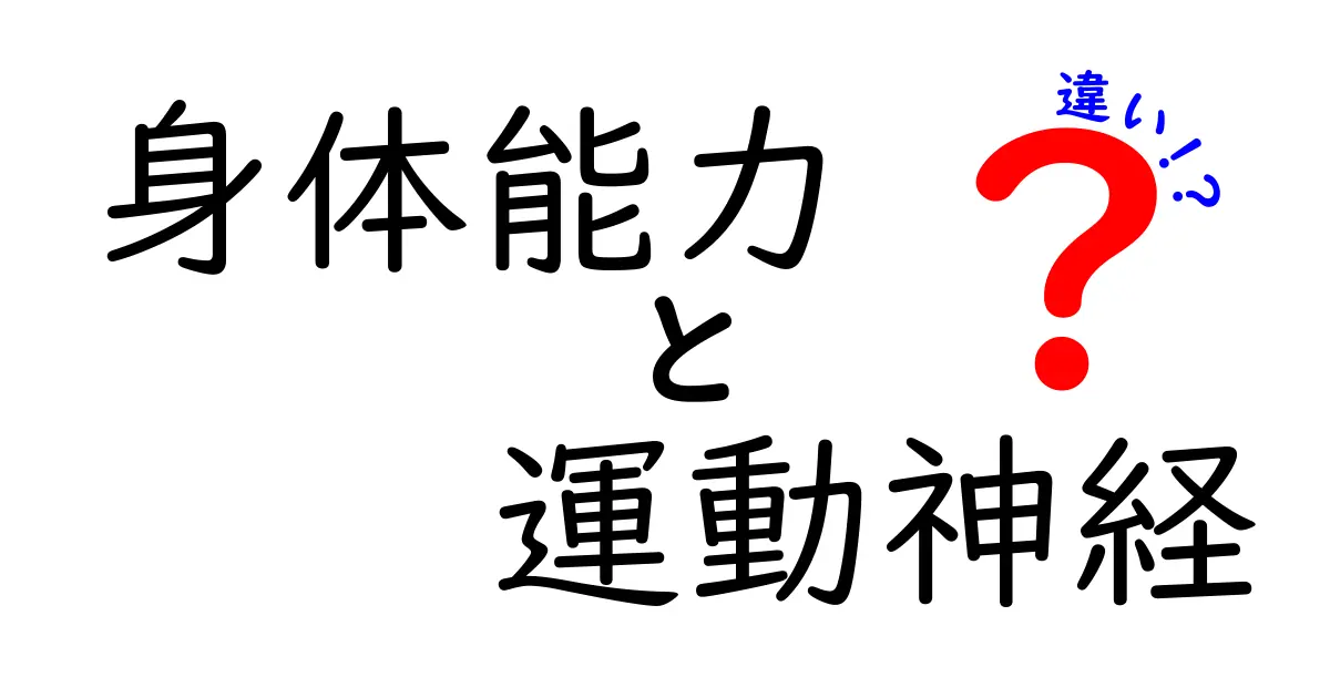 身体能力と運動神経の違いを徹底解説！中学生にもわかる理由と見分け方