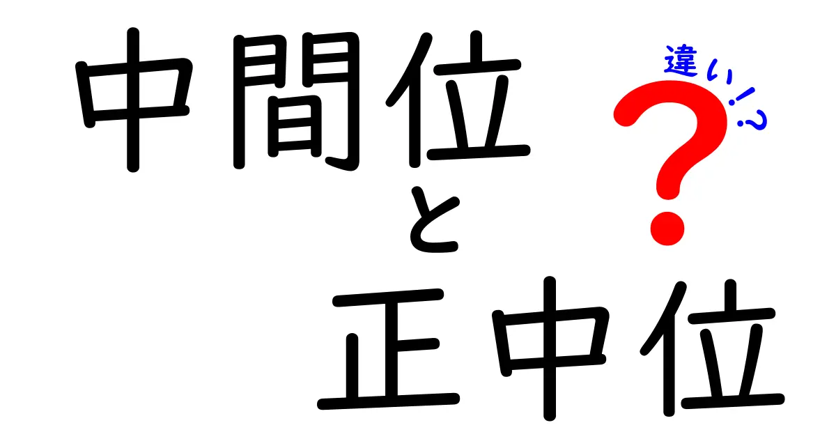 中間位と正中位の違いを徹底解説！意味・使い方・実例までわかりやすく