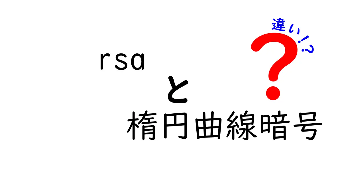 RSAと楕円曲線暗号の違いをわかりやすく解説：なぜ選ばれるのかを中学生にも伝える比較ガイド