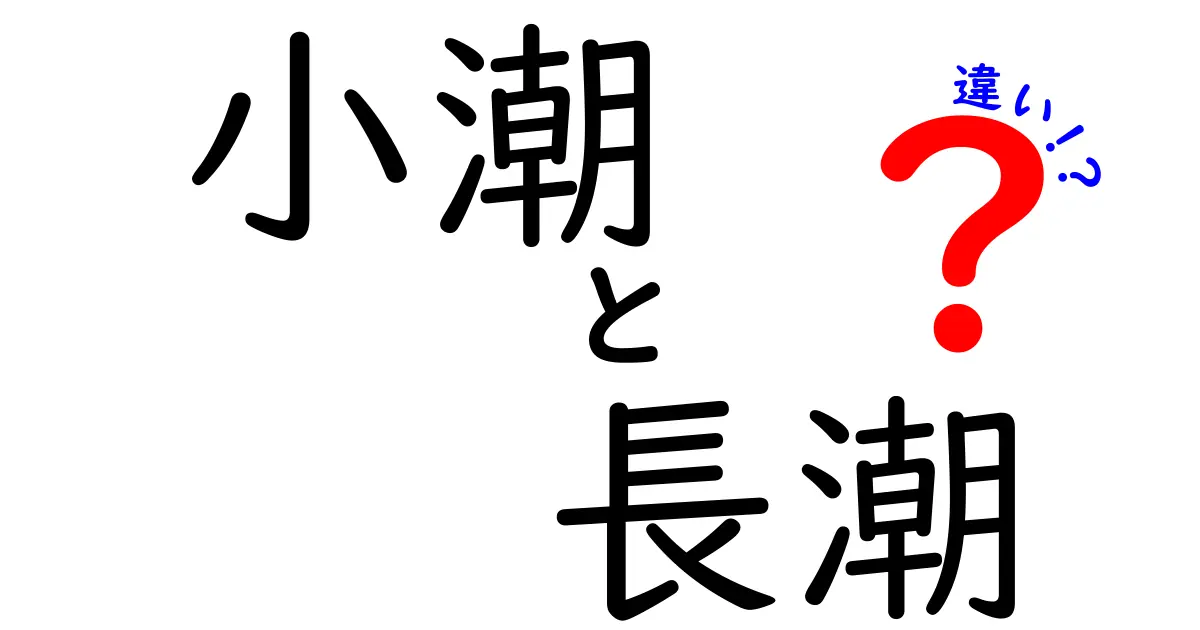小潮と長潮の違いを徹底解説！潮汐の基礎を中学生にもわかるやさしい解説