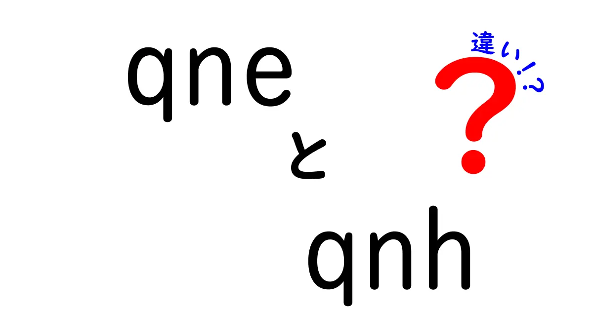 【徹底解説】qneとqnhの違いって何？航空機の圧力設定をわかりやすく解く
