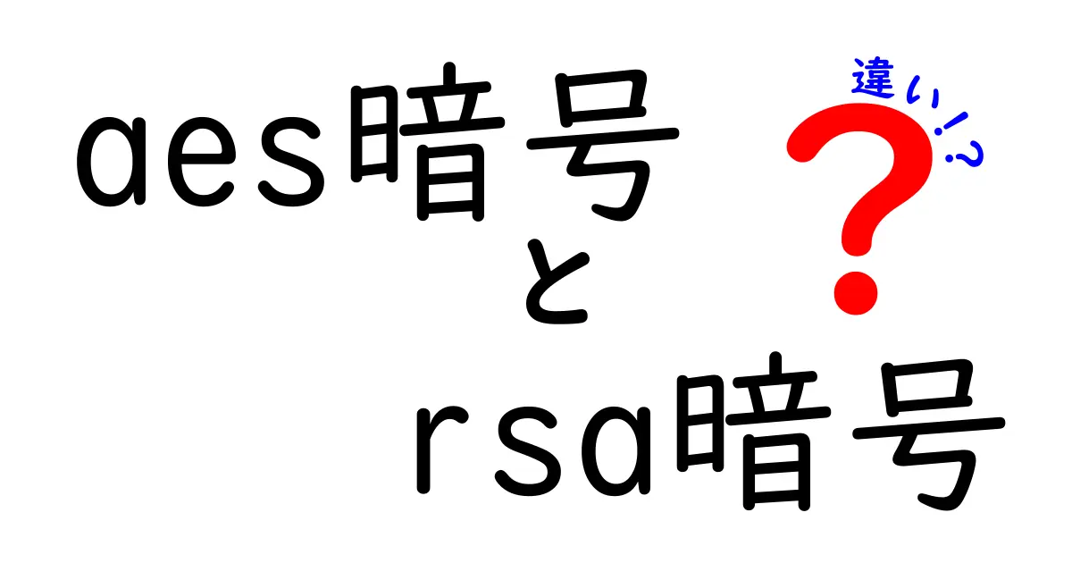 AES暗号とRSA暗号の違いを徹底解説｜中学生にもわかる速さと安全性のヒミツ