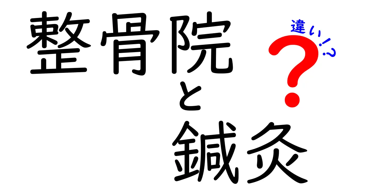 整骨院と鍼灸の違いを徹底解説！あなたに合うのはどちら？理由と受け方ガイド