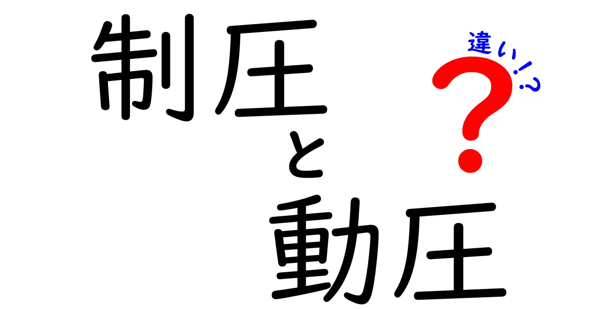 制圧と動圧の違いを完全ガイド｜静圧との関係まで中学生にも分かる解説