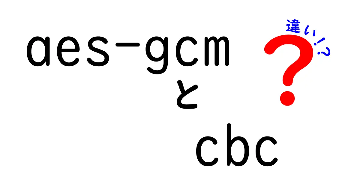 AES-GCMとCBCの違いを徹底解説！安全性・速度・用途を中学生にもわかる言葉で