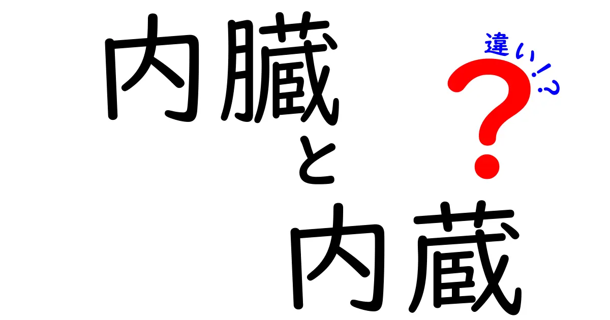 内臓と内蔵の違いを徹底解説！意味・使い分け・正しい表現を詳しくチェック