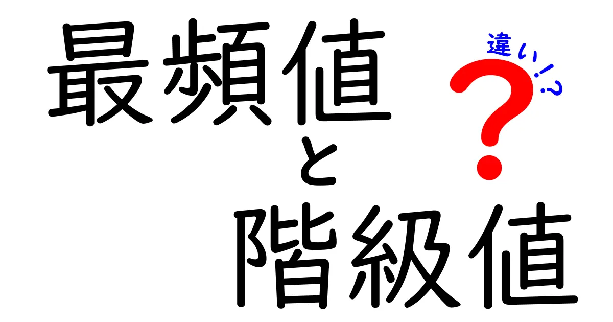 最頻値と階級値の違いを完全解説！中学生にもわかる超わかりやすい基礎講座