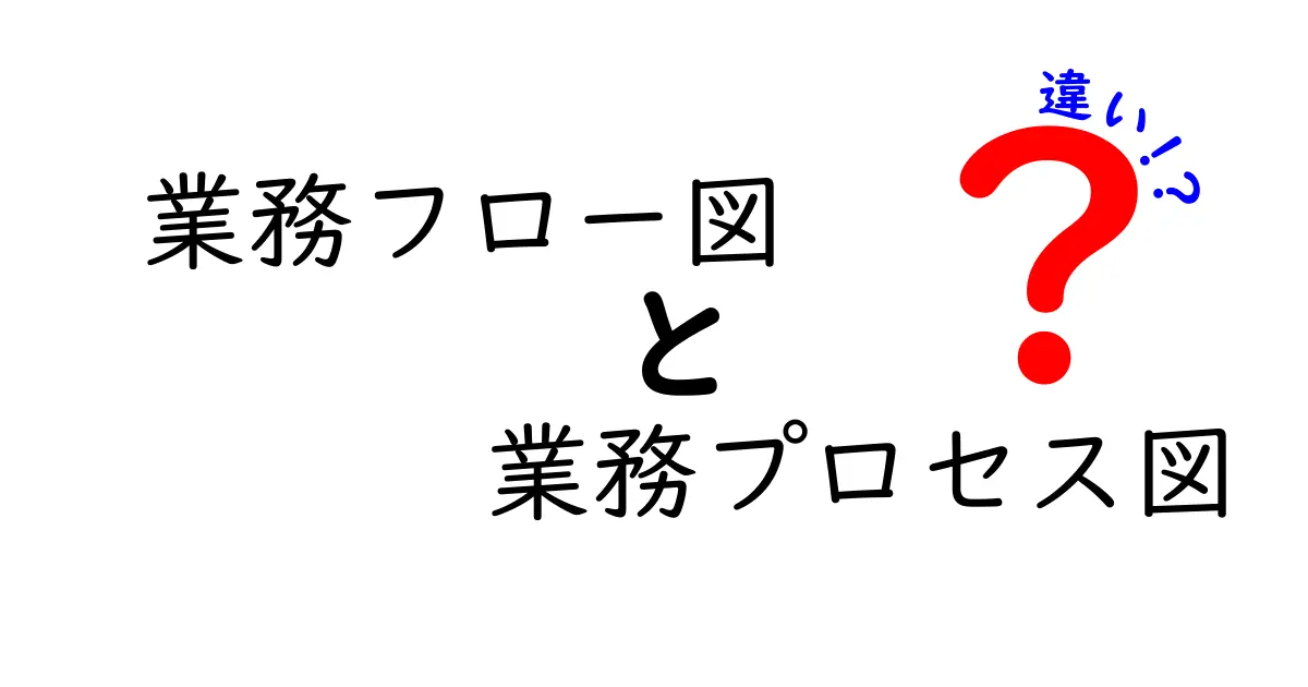 業務フロー図と業務プロセス図の違いを徹底解説｜目的・表現・活用シーンをわかりやすく解く
