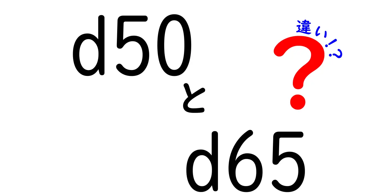 D50とD65の違いを徹底解説！カラー管理の基本と日常での選び方