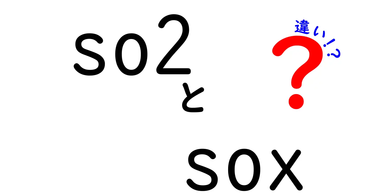 SO2とSOxの違いを解説！中学生にもわかる環境と健康のポイント