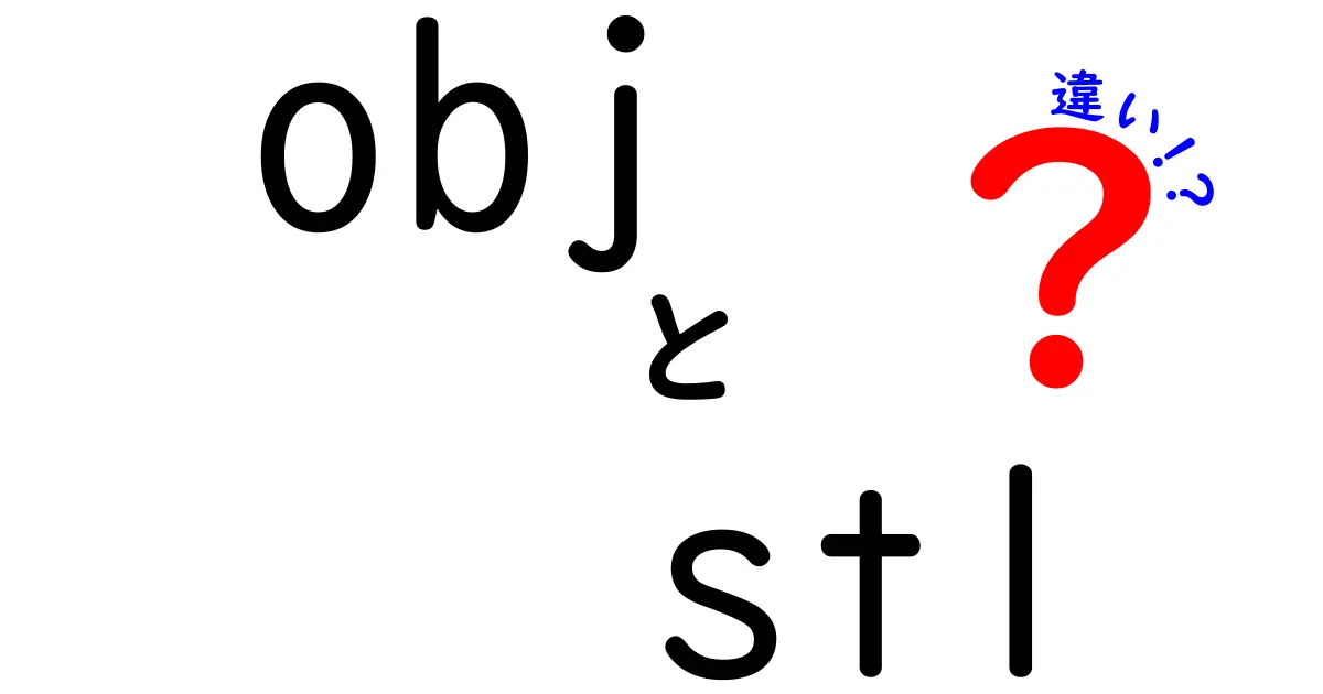 OBJとSTLの違いを徹底解説！obj　stl　違いを理解して3Dデータを選ぶコツ