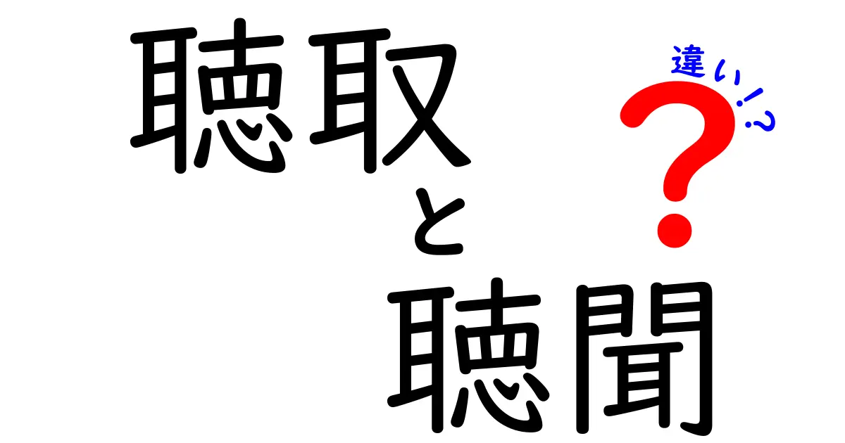 聴取と聴聞の違いを徹底解説：混同しがちな法律用語を3つのポイントで理解