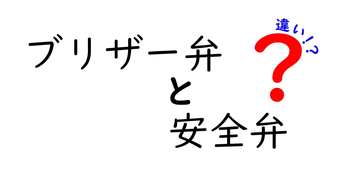 ブリザー弁と安全弁の違いを徹底解説！用途別の見分け方と正しい選び方