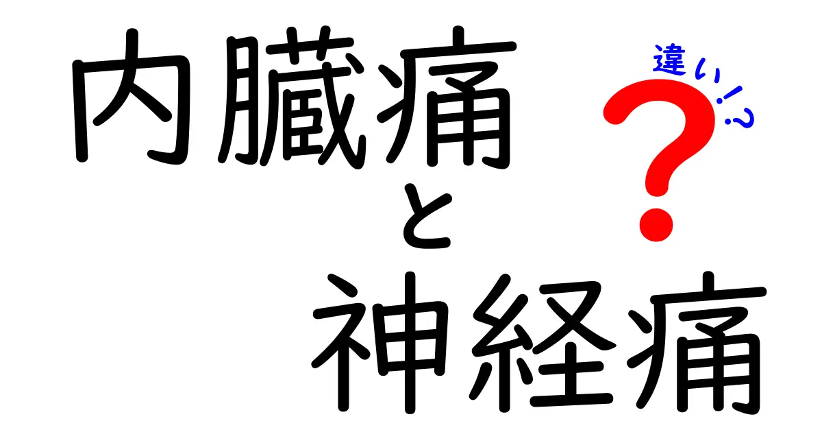 内臓痛と神経痛の違いを徹底解説：痛みの原因と見分け方を中学生にも分かりやすく