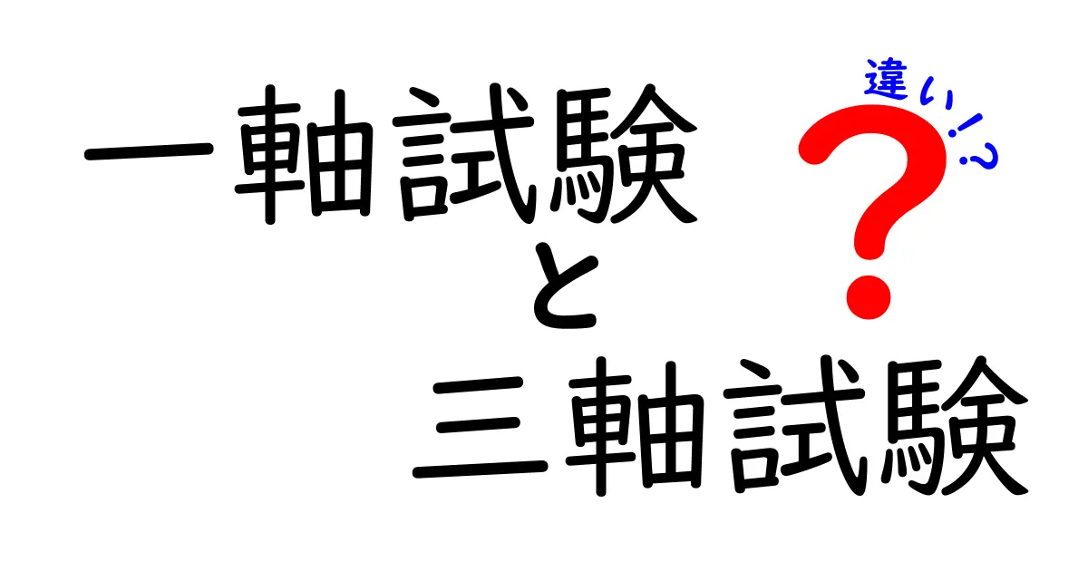 一軸試験と三軸試験の違いを徹底解説｜中学生にもわかる材料強度の基礎