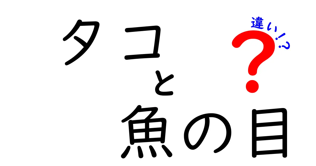 タコと魚の目の違いを徹底解説｜進化と機能の謎をわかりやすく見抜く