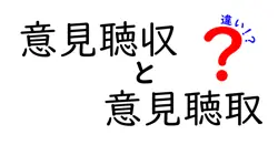 意見聴収と意見聴取の違いを完全マスター：場面別の使い分けと注意点を中学生にもわかる言葉で解説