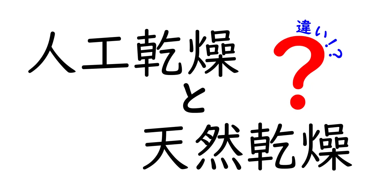 人工乾燥と天然乾燥の違いを徹底解説！日常で役立つ選び方とポイント