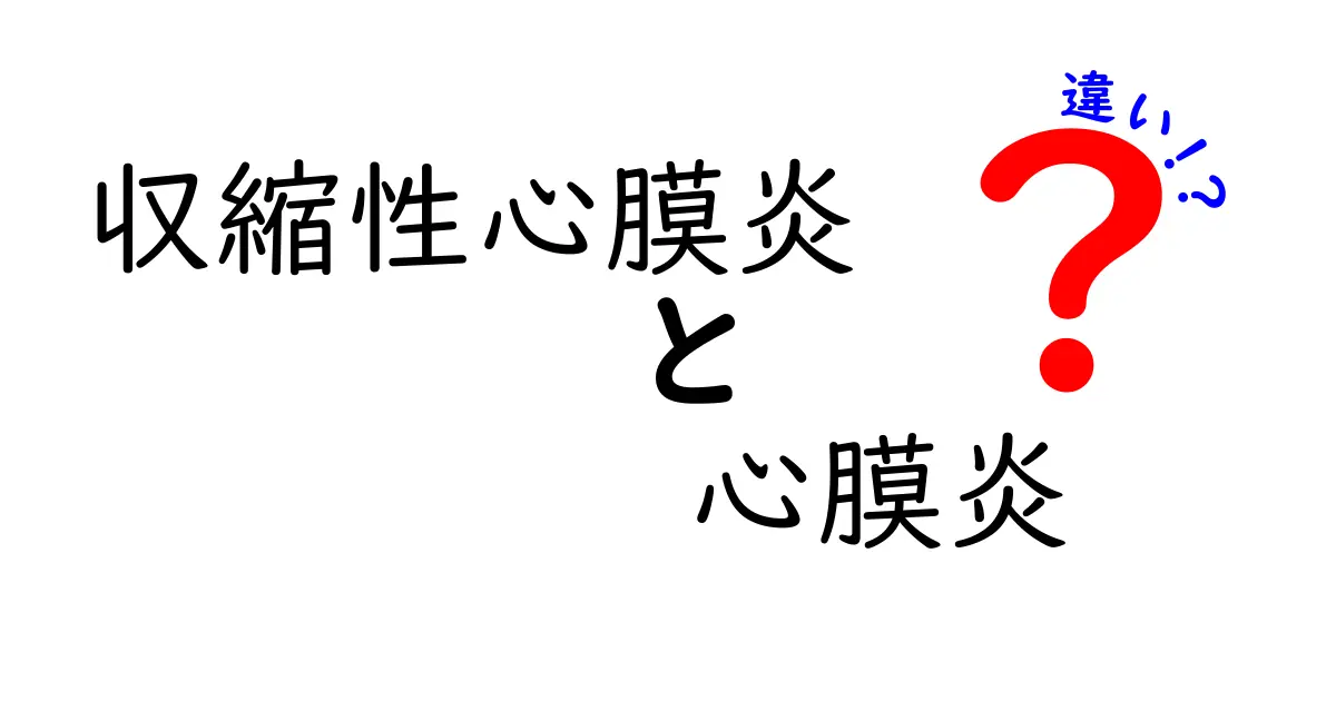 収縮性心膜炎と心膜炎の違いを徹底解説｜症状・原因・治療のポイントを中学生にもやさしく