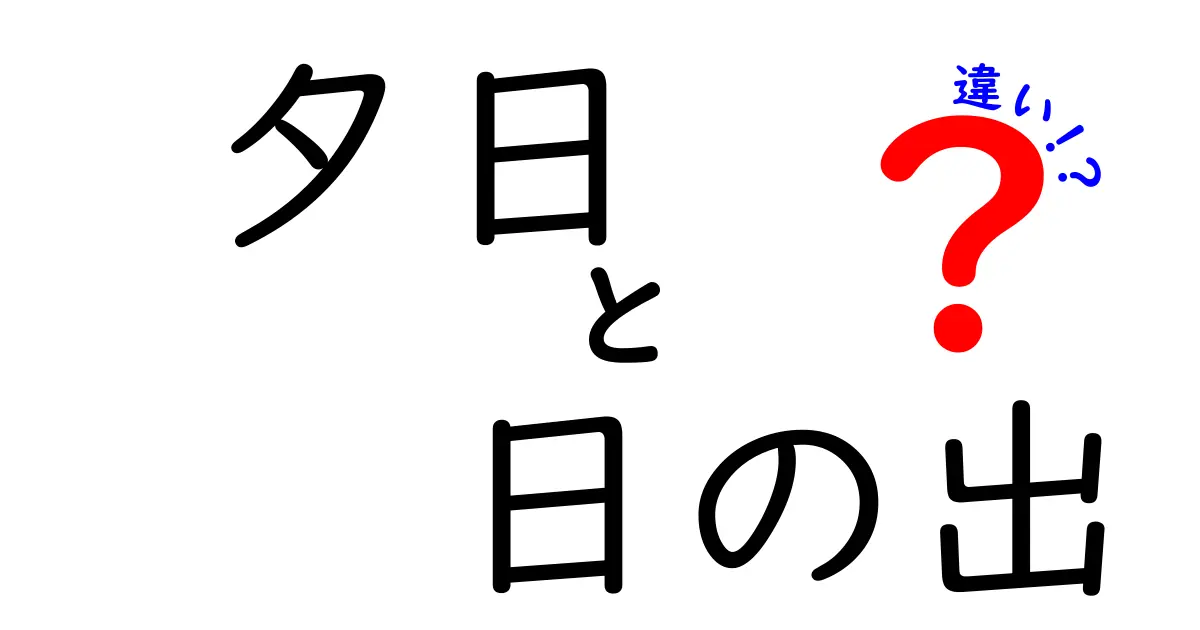 夕日と日の出の違いを徹底解説！時間・色・意味まで中学生にもわかる図解と観察のコツ