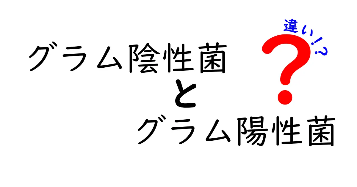 グラム陰性菌とグラム陽性菌の違いをわかりやすく解説！見分け方・特徴・実生活への影響