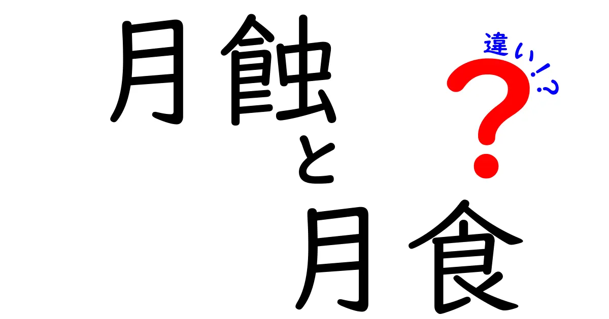 月蝕と月食の違いを徹底解説！観察のコツと見え方のポイント