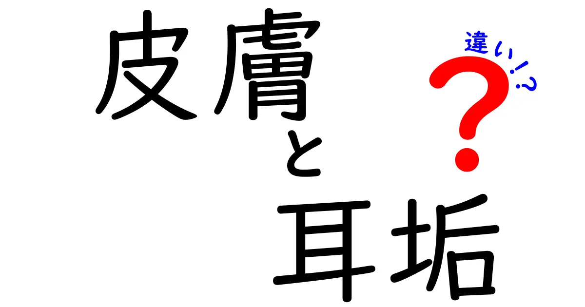 皮膚と耳垢の違いを完全解説：見た目が似てても役割が全く違う理由と正しいケア