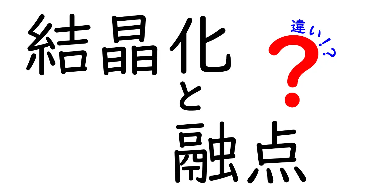 結晶化と融点の違いを徹底解説！中学生にも分かるポイントと見分け方