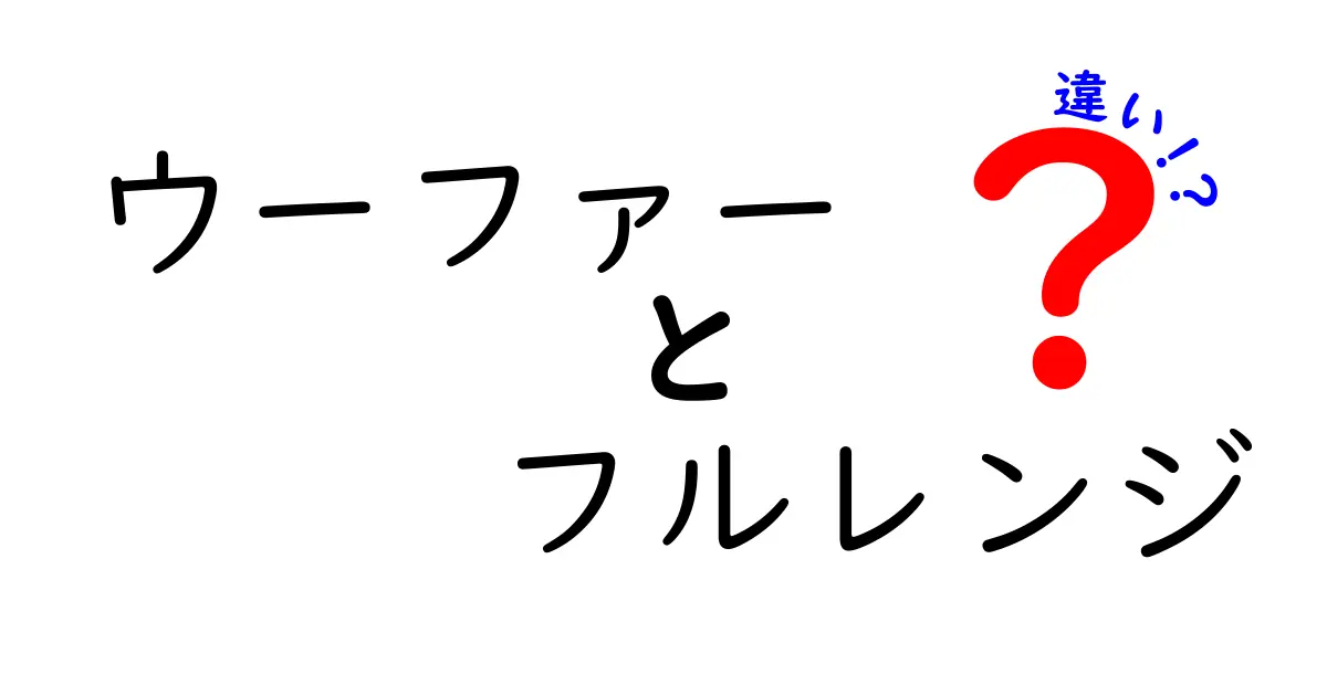 ウーファーとフルレンジの違いを徹底解説！低音と音域の謎を分かりやすく理解する超入門ガイド