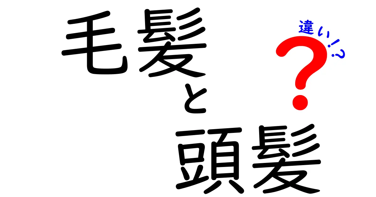 毛髪と頭髪の違いを徹底解説！日常と学術で使い分けるコツ
