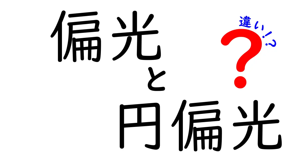 偏光と円偏光の違いを徹底解説！中学生にもわかるやさしい科学入門