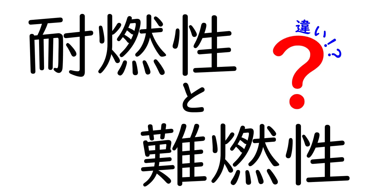 耐燃性と難燃性の違いを徹底解説｜安全に選ぶための基本ガイド