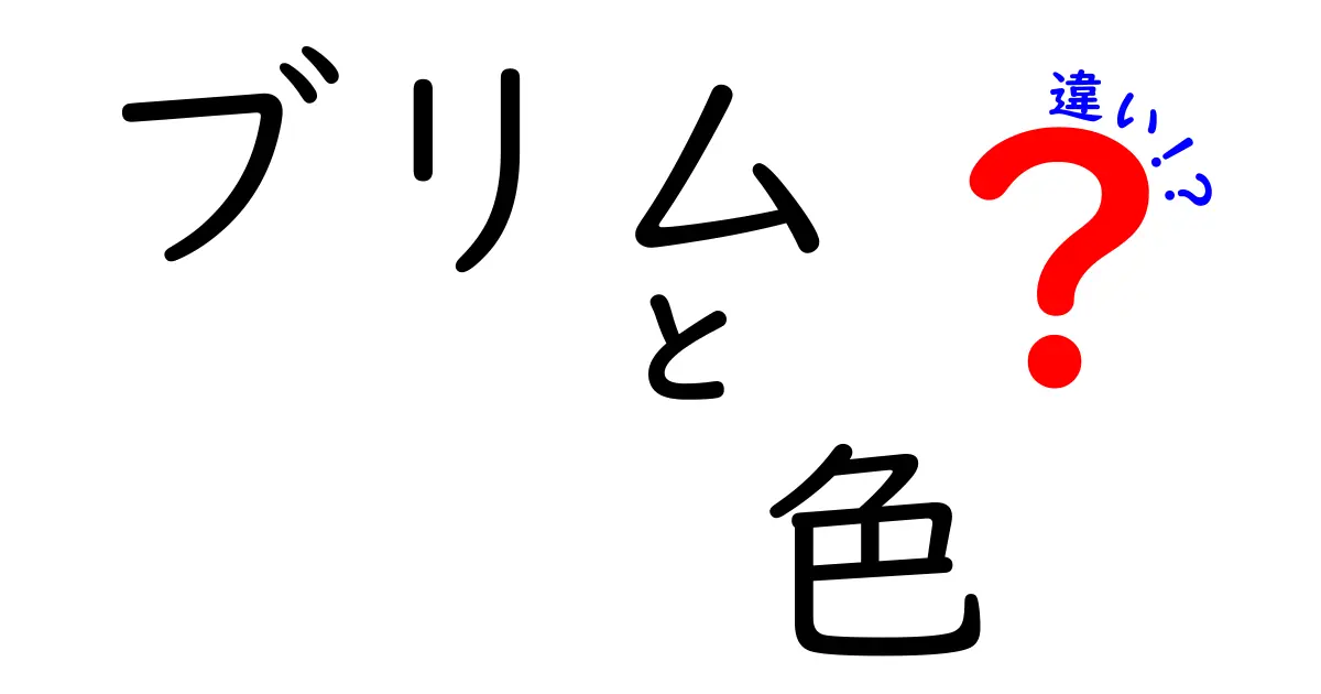 【決定版】ブリムの色で変わる印象と使い分け方 — 色別の違いを徹底解説