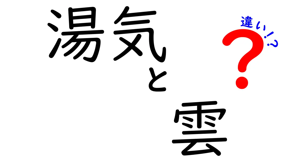 湯気と雲の違いを徹底解説！身近な現象の本当の正体をわかりやすく理解する方法